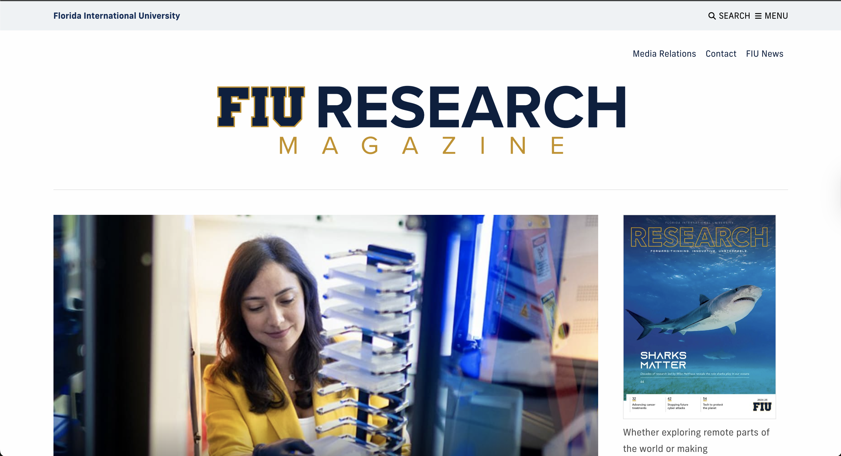 FIU Research Magazine